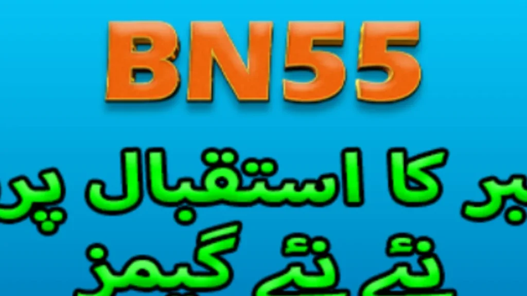 BN55 mod game apk download page with casino style graphics