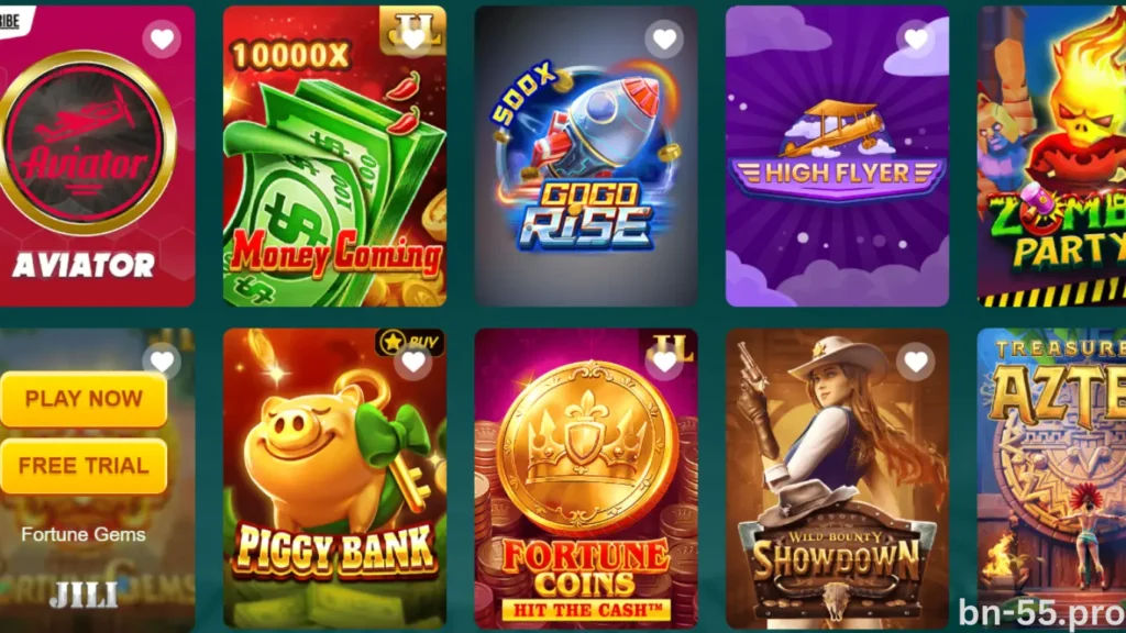 BN55 Game Free Games online gaming platform with free action, puzzle, and racing games